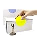 ChromaLabel 3 Inch Circle Colored Stickers, High Visibility Round Colored Stickers, Permanent Labels - 500 Sticky Dots per Roll, Fluorescent Yellow Dot Stickers