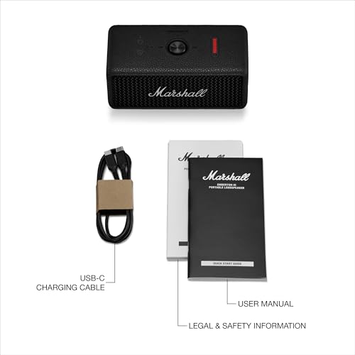 Marshall Emberton III Portable Bluetooth Waterproof Speaker - Black/Silver - image 6