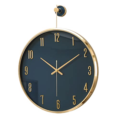 Horloge Murale Silencieuse pour Salon Bureau et Cuisine Forme Ronde Élégante