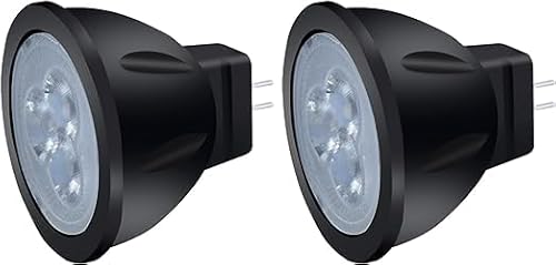 Noobibaba MR11 Gu4 LED 12V Low Voltage Warm White 2700K, 20W-35W Halogen Light Bulb Replacement, 3W Gu4.0 Base Die-cast Aluminum Cup, Pack of 2