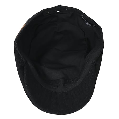Image of FabSeasons Cotton Ivy Flat Golf Cap - Classic Newsboy Gatsby Hat for Men