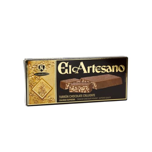 Miniatura 1 de El Artesano Turrón suave de chocolate crujiente con cereales crujientes (Turrón Crujiente) 7oz (200 g) (paquete de 1)