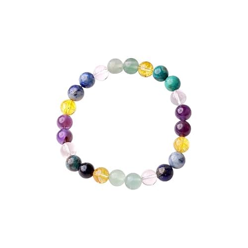 Image of Shubhanjali Crystal Elastic 8mm Stretch Customized Bracelet for Men and Women-(Standard,Multicolor)
