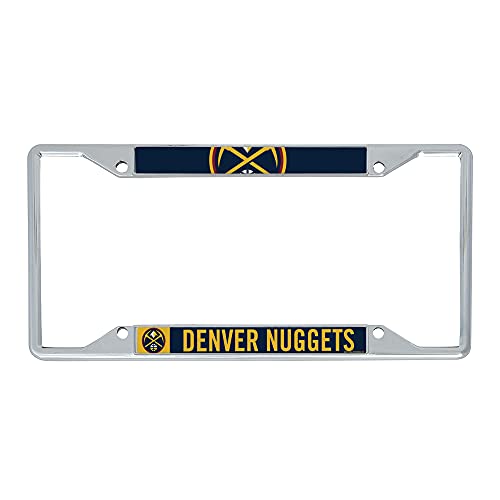 Desert Cactus Denver Nuggets Car Accessories NBA Basketball Team Metal License Plate Frame for Front or Rear of Car (Up Close)