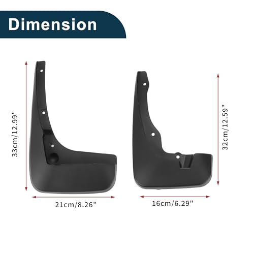 Image of Mud Flaps Splash Guards for Toyota Prius XW20 20 Sports Edition 2004-2009 with Rear Surround Front & Rear Mud Guards W /Mount Accessories