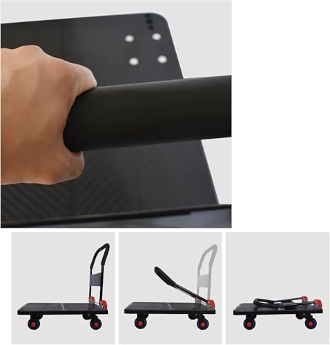 Carretilla de plataforma silenciosa ideal para organizar el garaje y mudanzas domésticas 6