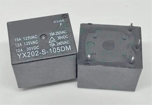 Relé YX202-S-105DM de 4 pines y 5V para circuitos electrónicos