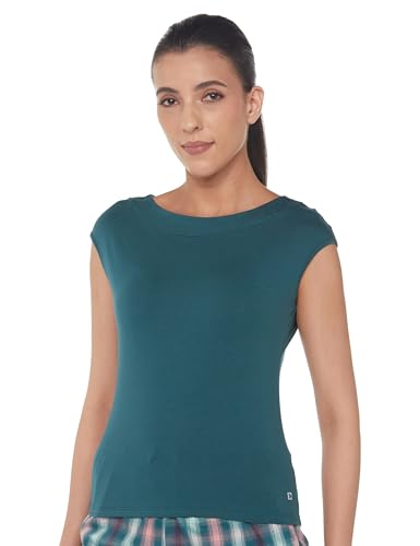 T-shirt col bateau Enamor E313 coupe ajustée extensible