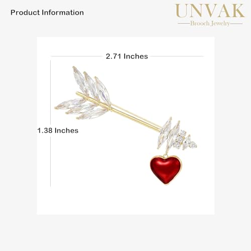 Image of Rhinestone Brooch for Women Rhinestone Brooches Pins Crystal Lapel Pin Jewelry Christmas Valentine's Day Gift for Wife Girlfriend