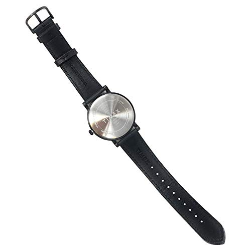 Image of Timex Tribute Women's Night Game 42mm Stainless Steel Quartz Watch with Leather Strap