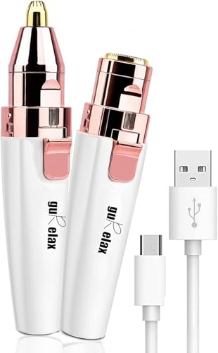 Removedor de vello facial femenino portátil para retoques rápidos de cejas y labios