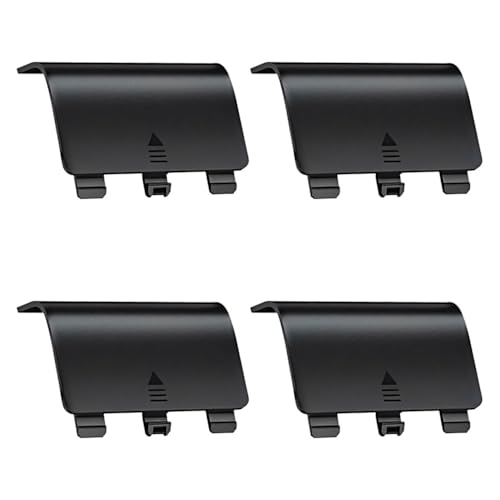 Paquete de 4 fundas de batería, carcasas de repuesto ligeras, tapas de controlador inalámbrico negras duraderas, piezas de respaldo fáciles de arreglar