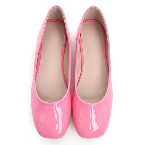 Image of Dear Time Women's Casual Foldable Ballet Flats Square Toe Ballerina Flats Shoes Comfortable