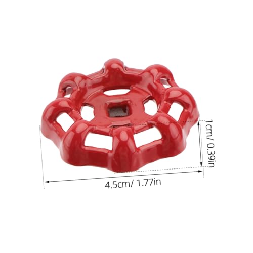 DIYEAH 8 Stück Ventilhandrad Aus Metall 6x6mm Vierkant Ersatz Handrad Für Absperrventil Wasserhahngriff Industriegriff