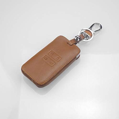 ShineBear 4 Buttons Leather Car-Styling Key Cover Case Accessories For Renault Kadjar Koleos 2016-2017 Remote Case Cover Wallet - (Color Name: brown)