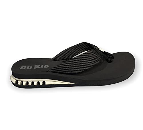 Chinelo Masculino Com Salto DuRio Air Para Esporão Fascite Plantar Ortopédico Vegano (Branco, br_foo