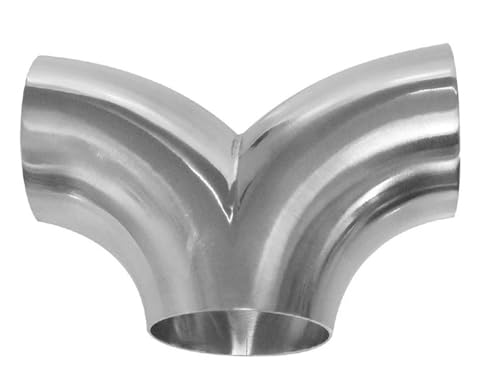 Silencieux d'échappement en inox 304 | Raccord en T en chevrons 76mm