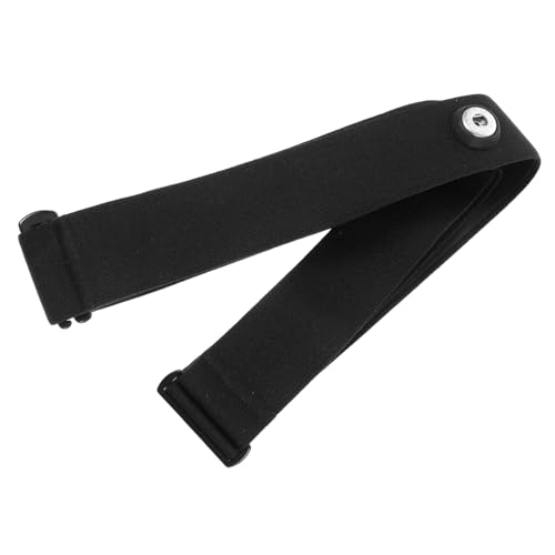 SHERCHPRY Correa Pectoral Sensor De Frecuencia Cardíaca, Banda Elástica Ajustable Negra, Monitor Para Deporte y Fitness, Adecuado Para Running y Ciclismo, Banda De Tela Suave Para Seguimiento Cardíaco