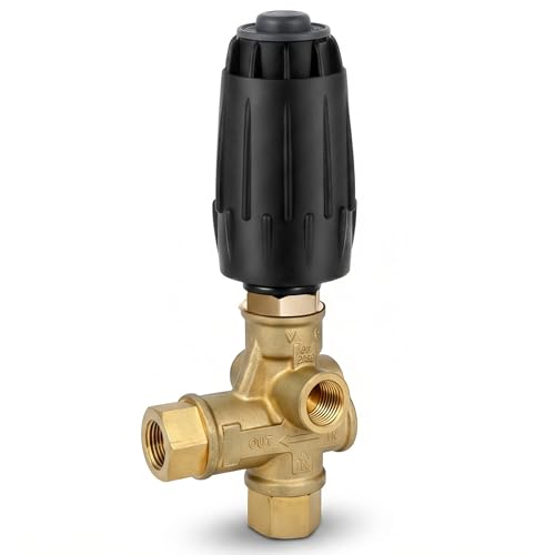 VRT3-250 Pressure Washer Unloader Valve 4500 max PSI 10.5 Max GPM 3/8F Outlet Adjustable Knob AR ANNOVI REVERBERI