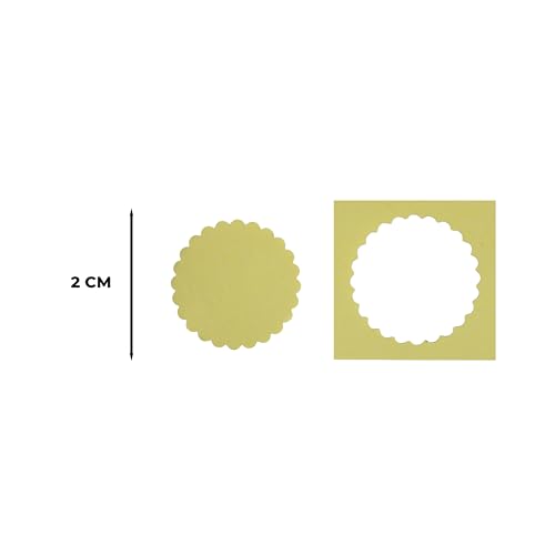 Image of Itsy Bitsy Craft Punch Cutting Size 1.5inch Scalloped Circle Shape Cutter for Paper Crafting, Scrapbooking,Card Making,DIY Projects,shapes cutter for craft, cutting machine for craft
