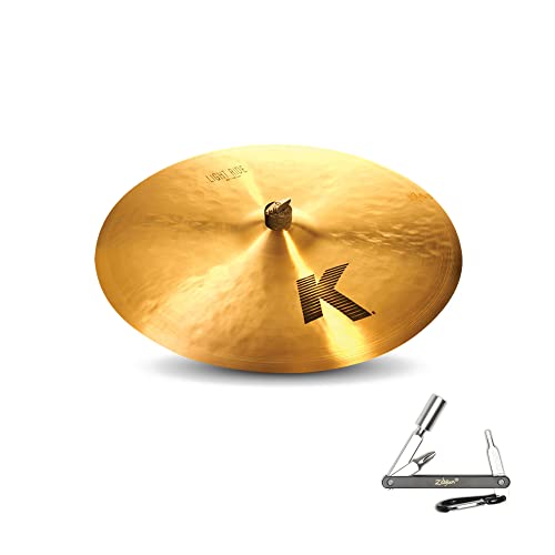 Zildjian K0832 22' Light Ride Cast Bronze Drumset Cymbal With Low-Mid Pitch With ZKEY