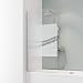 Produktbild Schulte D1650 Duschwand Komfort, 80 x 140 cm, 5 mm Sicherheitsglas Liane, alu natur, Duschabtrennung für Badewanne