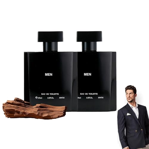 Parfum Herren, Man Eau de Parfume, Verführerisch-intensiver Duft mit Aquatisch-holzigen Noten für Sinnliche Männer, Lang Anhaltender Duft, Eau de Toilette Natural Spray (100ml, 2)