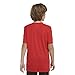 adidas Boys' Big Short Sleeve AEROREADY Performance Logo Tee T-Shirt, Scarlet, Large