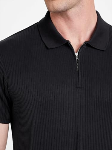 GUESS Men's Union Rib Zip Polo3