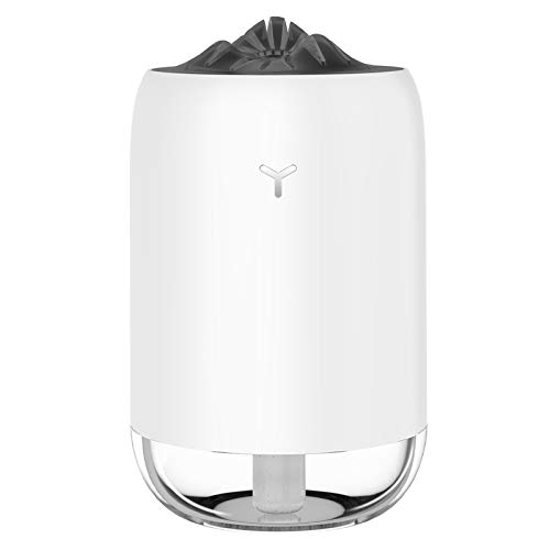 加湿器 卓上 アロマ加湿器 SAPAS 超音波加湿器 usb 小型 7色 LEDライト 車用加湿器 空焚き防止 部屋 車載 オフィス 乾燥対策 花粉症対策 日本語説明書 260ML (ホワイト)