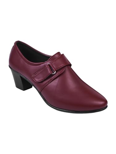 Image of TRYME Collection Bellies Comfortable Stylish Solid Block Heel Slip-On Formal Shoes for Womens & Girls