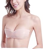 Invisible Backless Self Adhesive Bra，Strapless Silicone Reusable Push-up Sticky Sexy Bra for Women