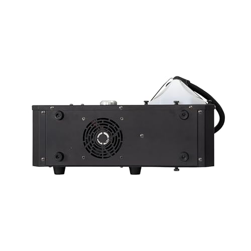 Máquina de humo 1500W con luces LED RGB, alta salida de humo 33,000 cu ft/min, altura de spray 6–8 metros, control DMX y remoto, tanque de 2.5L para efectos en escenario y fiestas miniatura 5