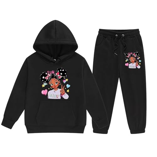 Sudadera con capucha y pantalones de manga larga niños ropa informal conjunto #247 2