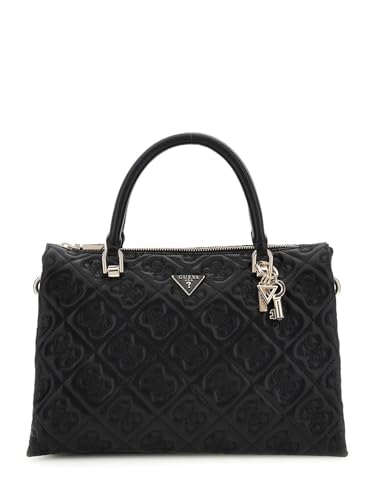 GUESS Bolsa Adelasia com vários compartimentos, preta, Preto, One Size