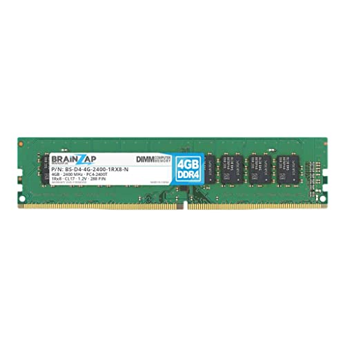 BRAINZAP Memoria RAM DDR4 DIMM PC4-2400T 1Rx8 2400 MHz 1,2 V CL17 para ordenador