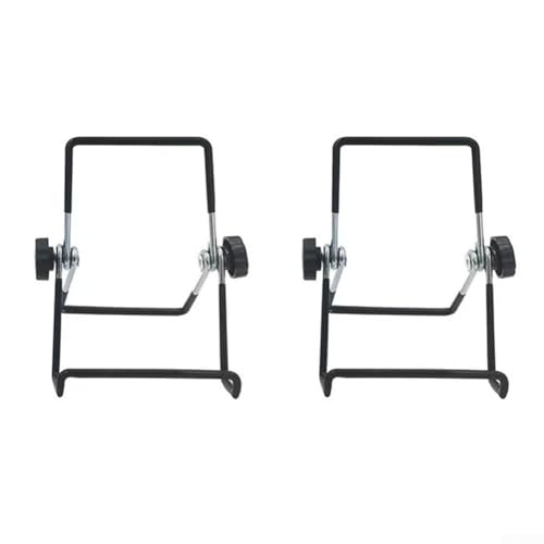 2Pcs Solar Panel Stand Foldable Mounting Bracket,Adjustable Supporter Holder,Metal Black Small For...