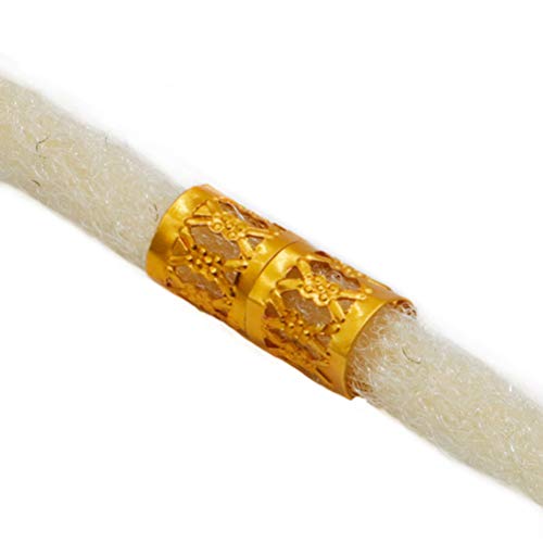 400 peças de contas de dreadlock, 24 grades acessórios de trança de cabelo faça-você-mesmo com anéis