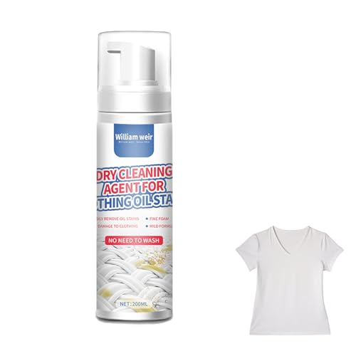 Limpiador de manchas de ropa – Quitamanchas secas para vino, aceite, maquillaje y residuos de bebidas | Solución de manchas amigable con la tela para el cuidado de la ropa en casa, limpieza rápida