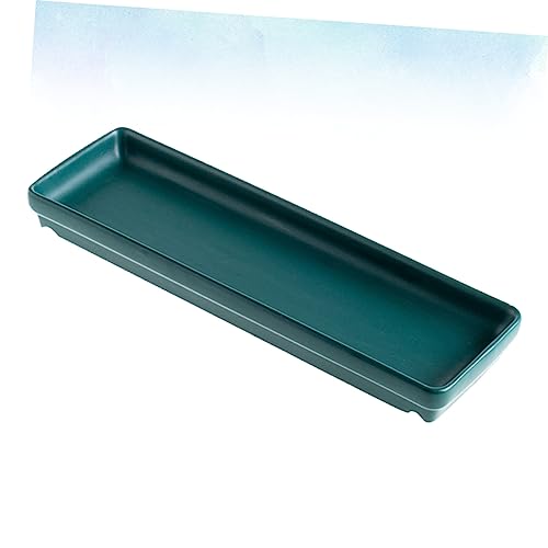 Plato largo para sushi y snacks color verde miniatura 6