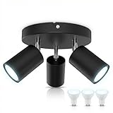 [Orientation Précise du Flux Lumineux] Les 3 têtes de spot sont totalement mobiles. Vous pouvez diriger les faisceaux puissants exactement là où vous en avez besoin : sur un établi, une zone de stockage ou pour éclairer vivement une pièce sombre.