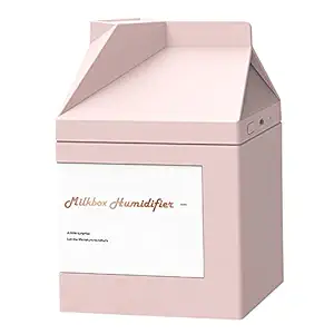 Homgee Humidifier Milk Carton Humidifier Desktop USB Charging Atomizer Whisper-Quiet Mute Mini Humidifier Portable Small Humidifier for Study Office Dormitory Bedroom