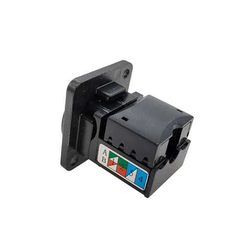 Conector RJ45 CAT6 ethernet montaje panel chasis gris oscuro 6
