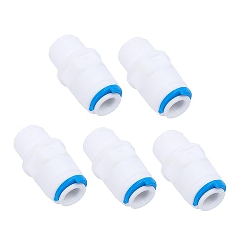 OKUMEYR Straight Water Pipe Connectors 2 Points Quick Connectors for Water Purifier