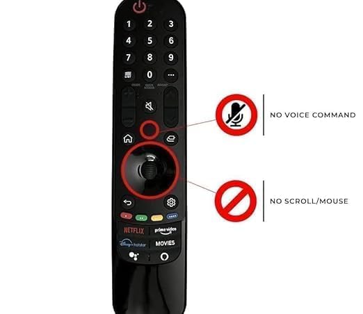 Image of BLACKSHEEP Remote Compatible MR21GA for 2021 LG-Magic-Remote Without Pointer and Voice Function Replacement for LG UHD OLED QNED 4K 8K Smart TV (Without Voice & Mouse)
