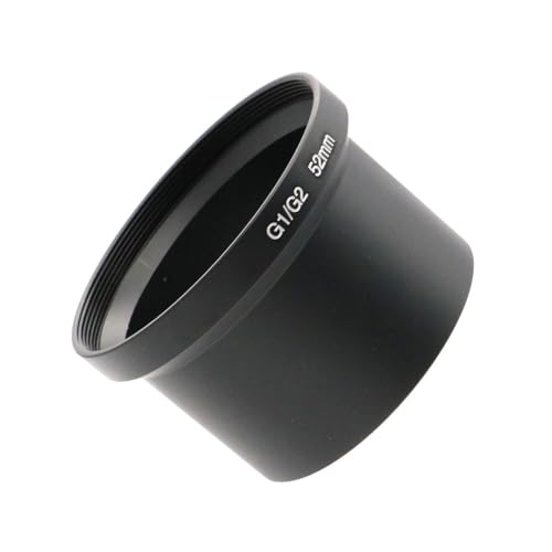 Tubo adaptador de lente de aluminio de 52 mm para cámaras Canon PowerShot G1 / G2 – Compatible con filtros UV, CPL, macro, estrella y lentes gran angular miniatura 5