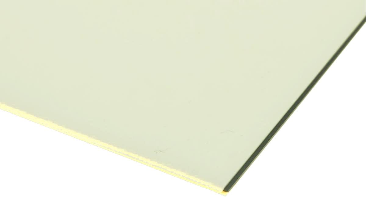 Dopro Blank Guitar Bass Pickguard Material Scratch Plate Material Sheet 290x431mm Aged White 3 Ply