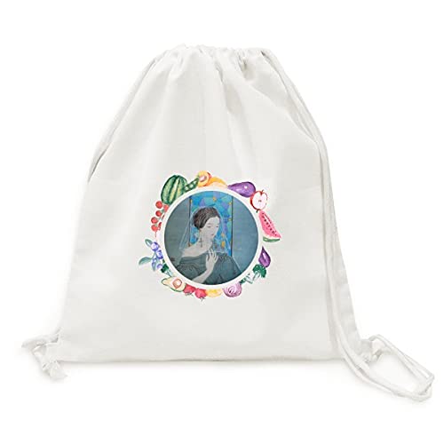Sac en tissu pliable de haute qualité style peinture chinoise bleu et blanc avec sangle