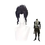Koswiggle JoJo's Bizarre Adventure Kujo Jotaro Cosplay Short Black Wig Hat Golden Wind Heat-Resistant Fiber Hair + Wig Cap Party Props Men (Color : Hat)