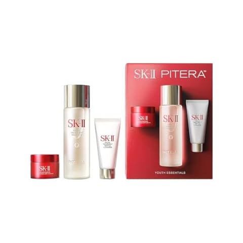 SK-II PITERA Youth Essentials Kit, (CLEANSER 0.7 OZ + ESSENCE 2.5 OZ + ADVANCED AIRY CREAM 0.5 OZ) Cover
